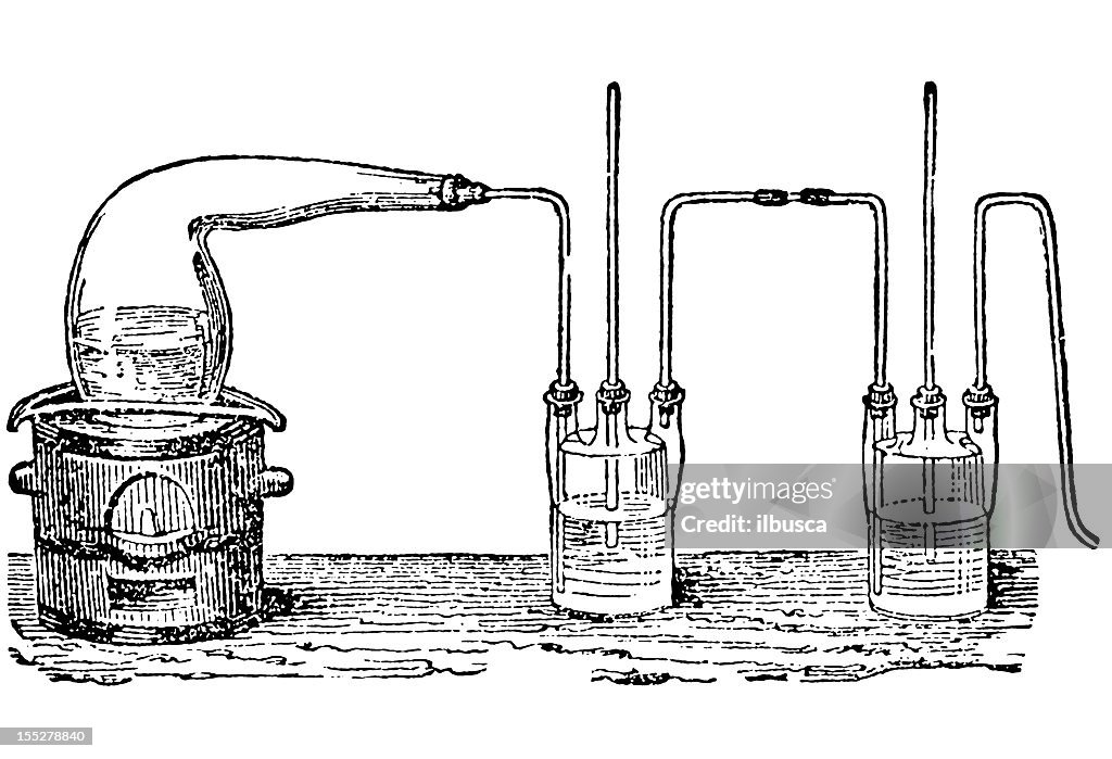 Traditional Experiments Antique Scientific Experiments High-Res Vector Graphic - Getty Images