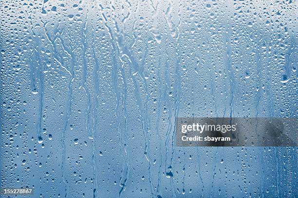water drops - shower water stockfoto's en -beelden