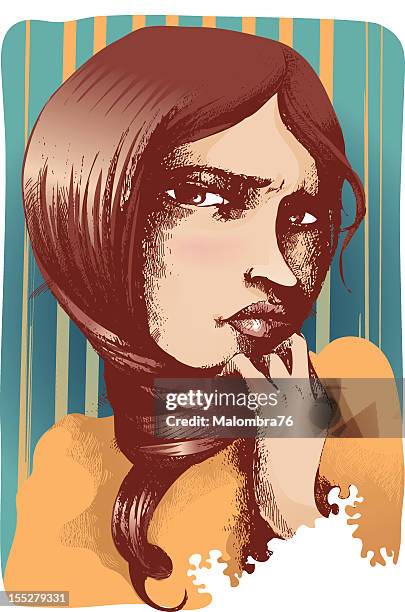 suffocating hair - choking stock illustrations