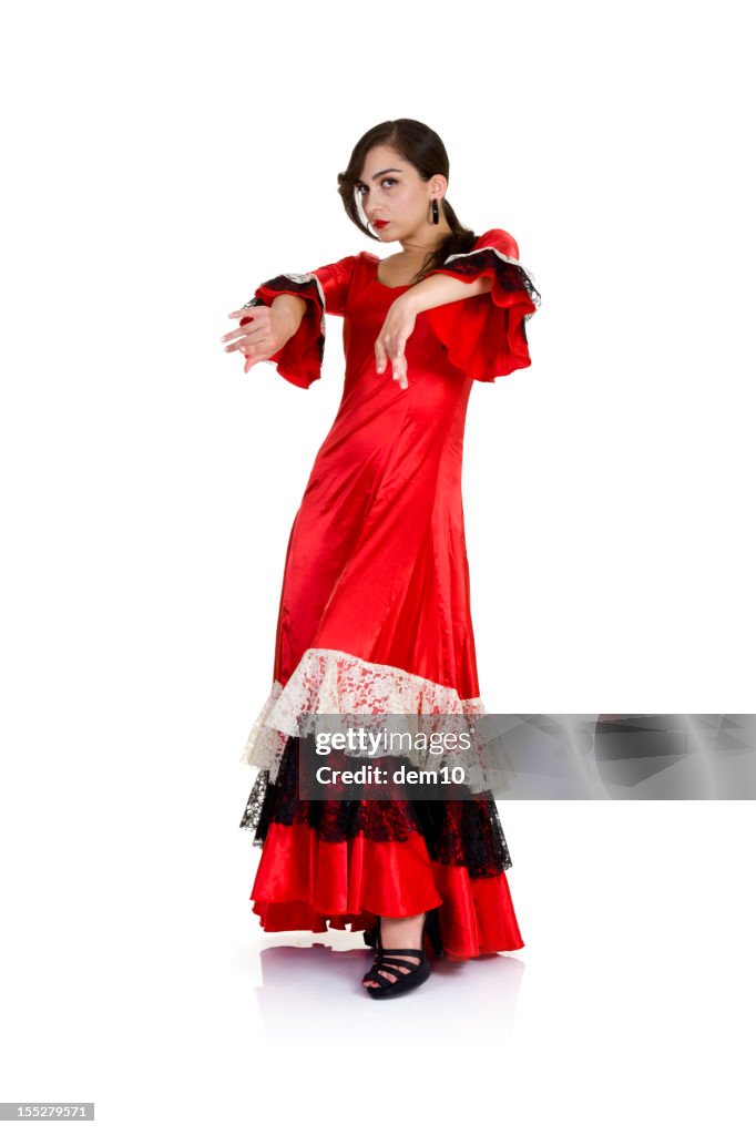 Woman Dancing the Flamenco