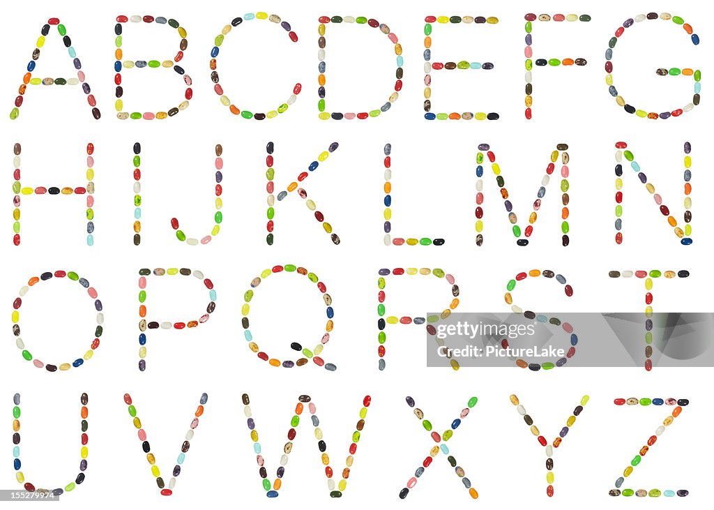 Jellybean alphabet