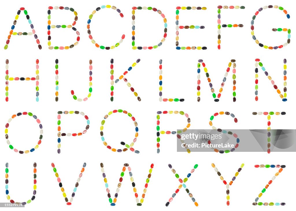 Jellybean alphabet