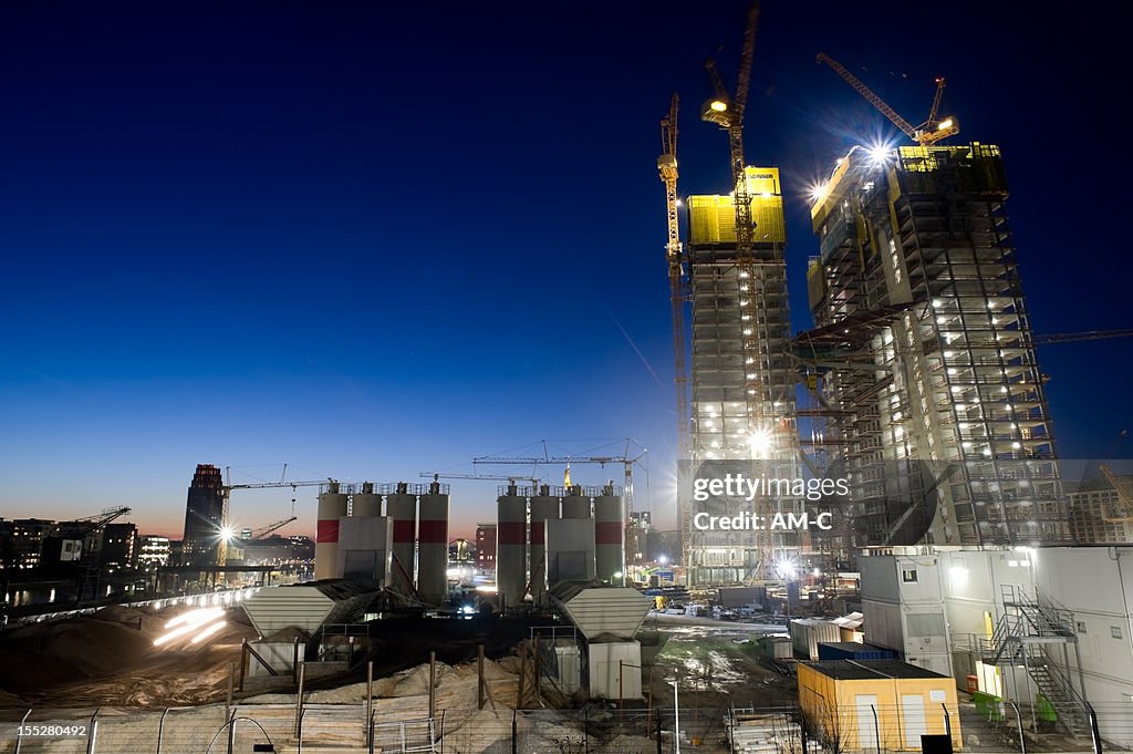 Chantier de Construction de la nouvelle émission, EZB, Europaeische Zentralbank building