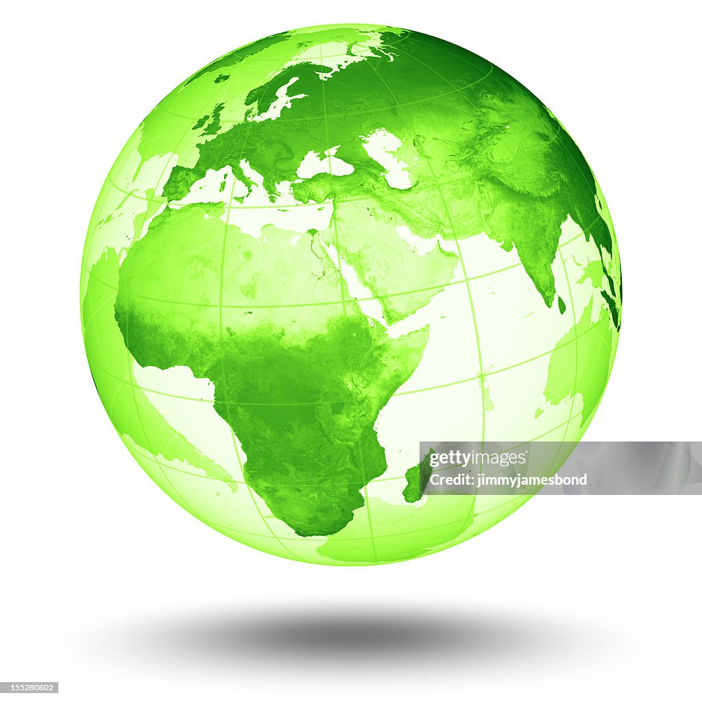 Green Globe - European Eastern Hemisphere
