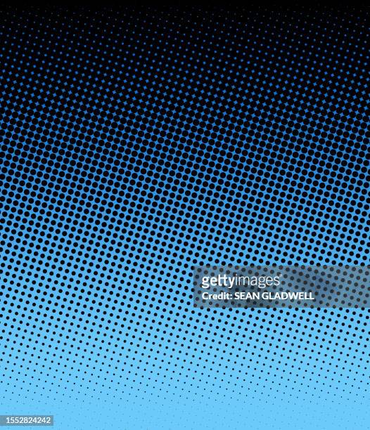 blue half tone - dot patern stock pictures, royalty-free photos & images