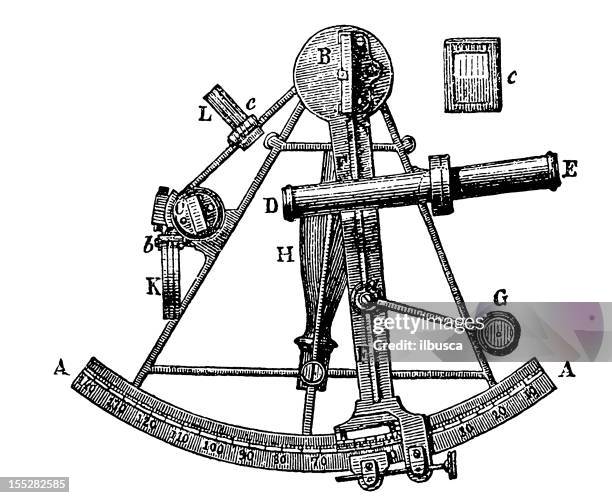sextant - obsolete stock illustrations