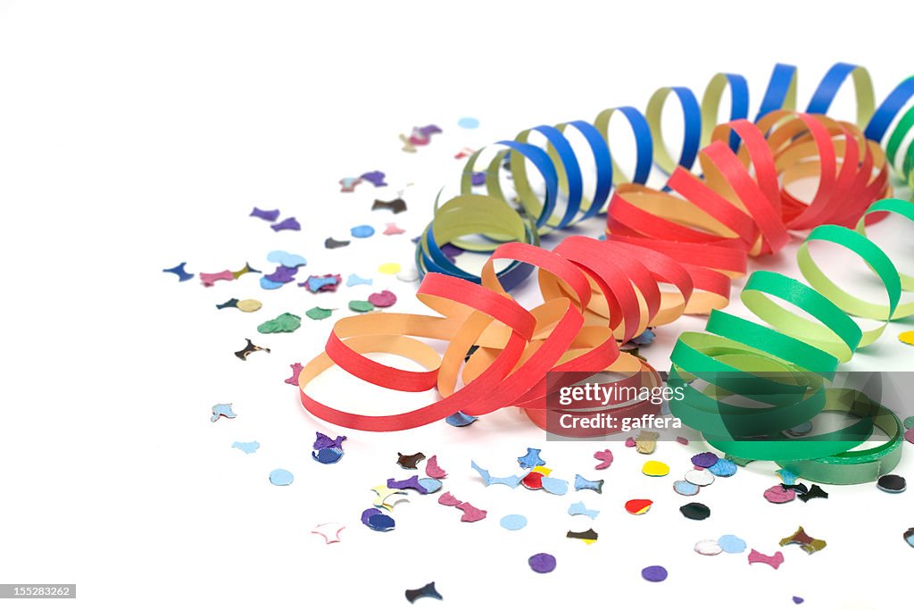 Colorful party decorations on a table