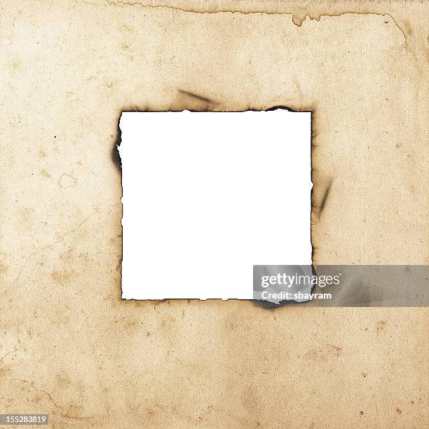 burnt paper - burnt edges stock pictures, royalty-free photos & images