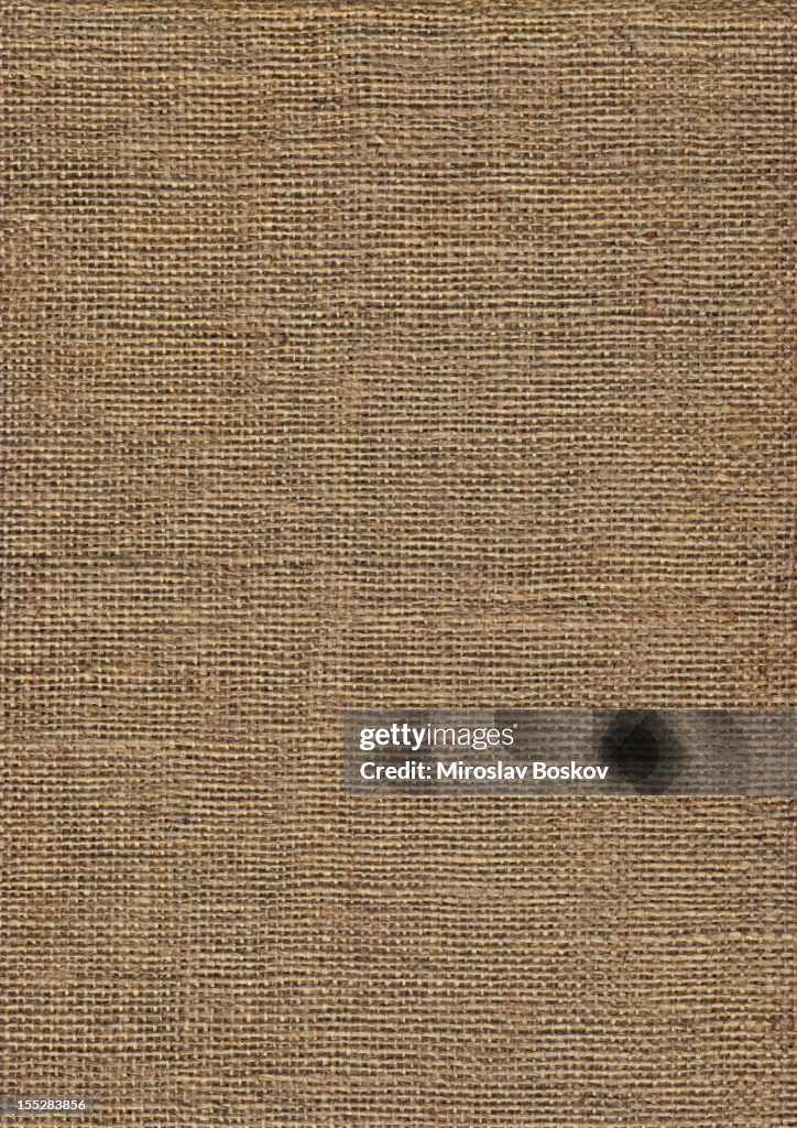 High Resolution Jute Canvas Coarse Grain Grunge Texture