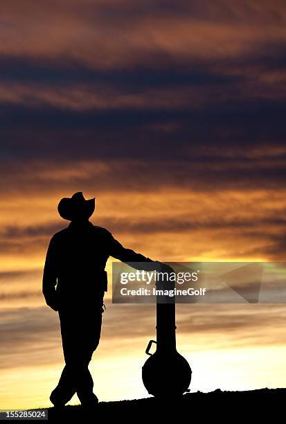 cowboy silhouette - country music festival stock pictures, royalty-free photos & images