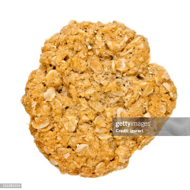 homemade oatmeal cookies - flapjack stock pictures, royalty-free photos & images
