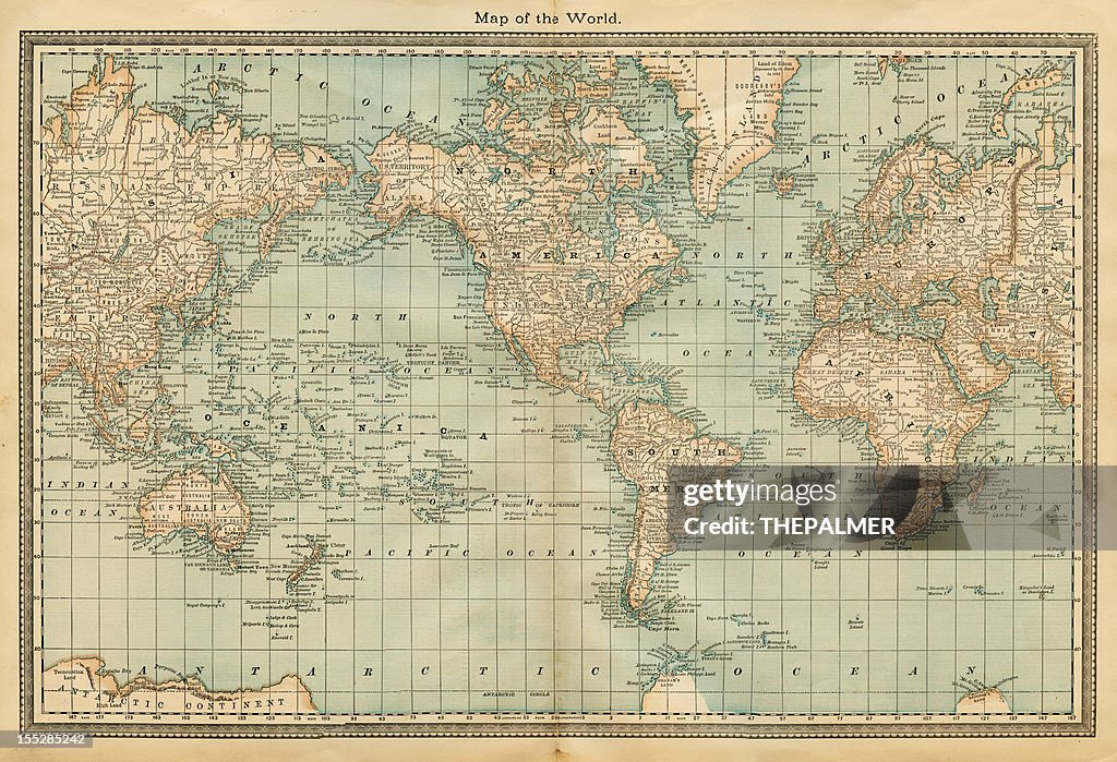 世界地図 1882