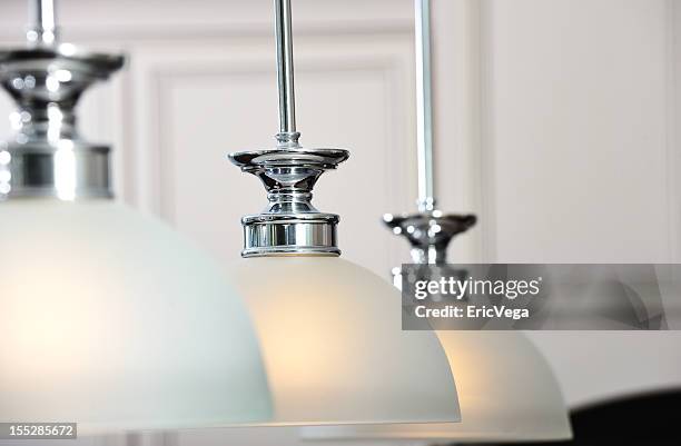 interior ceiling lightings with white semi-spherical covers - light fitting stock pictures, royalty-free photos & images