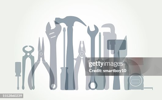Builders Hand tools (Black and White) Builders Hand tools (Black and White)