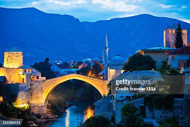 mostar, bosnien und herzegowina - mostar stock-fotos und bilder