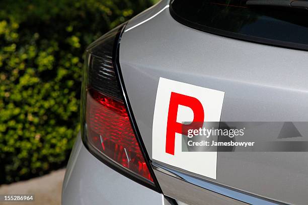 p plate - probation stock pictures, royalty-free photos & images