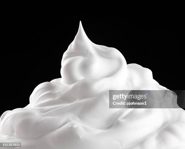 whipped cream - dessert topping stock pictures, royalty-free photos & images