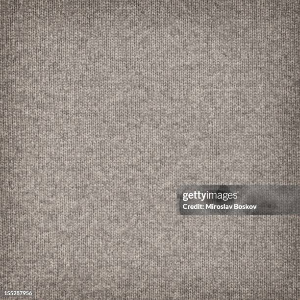 high resolution woolen woven fabric beige vignette texture - jersey fabric stock pictures, royalty-free photos & images
