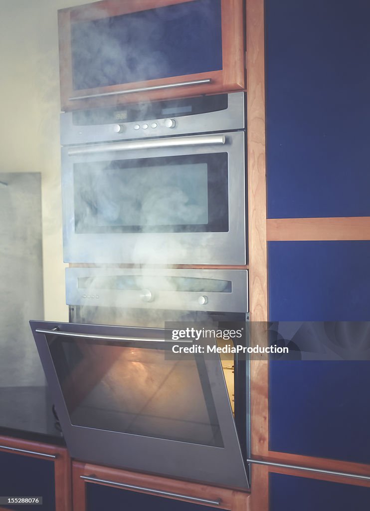 Food burning in the oven