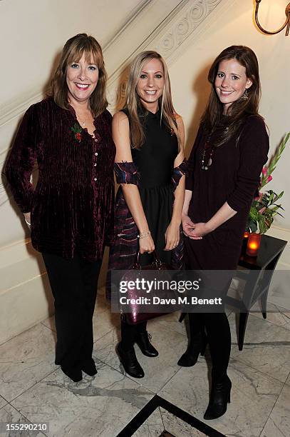 Phyllis Logan, Joanne Froggatt and Amy Nuttall attend an after party following the press night performance of 'Uncle Vanya' at The Charing Cross...