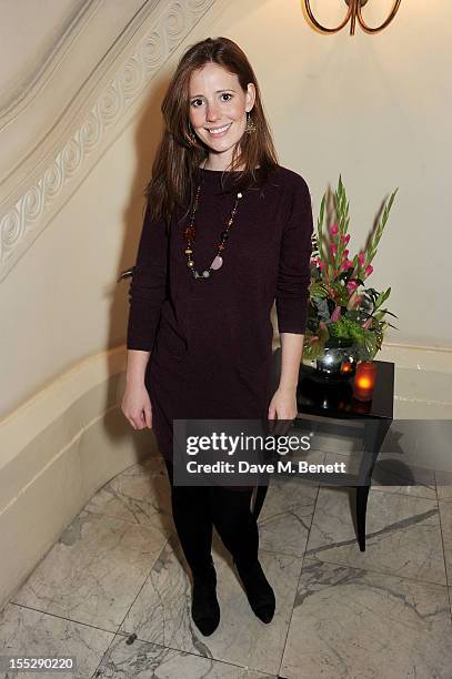 Amy Nuttall attends an after party following the press night performance of 'Uncle Vanya' at The Charing Cross Hotel on November 2, 2012 in London,...