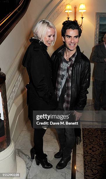 Musician Kelly Jones and Jakki Healy attend an after party following the press night performance of 'Uncle Vanya' at The Charing Cross Hotel on...