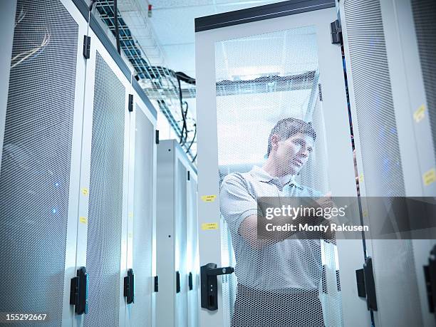 Server Rack Man Server Rack Door Photos and Premium High Res Pictures - Getty Images