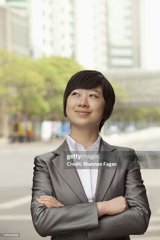 Business Woman Portrait in CBD, Beijing