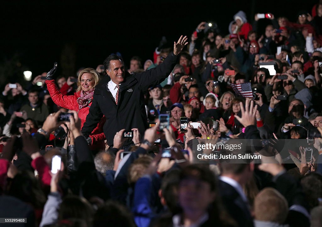 Mitt Romney Campaigns In Wisconsin And Ohio