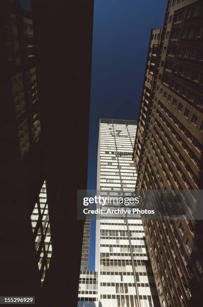 Skyscrapers in Midtown Manhattan, New York City, January 1979.