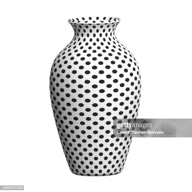 ceramic white vase for flowers isolated on white background - vas bildbanksfoton och bilder