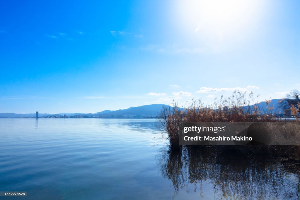Winter View Of Lake Biwa