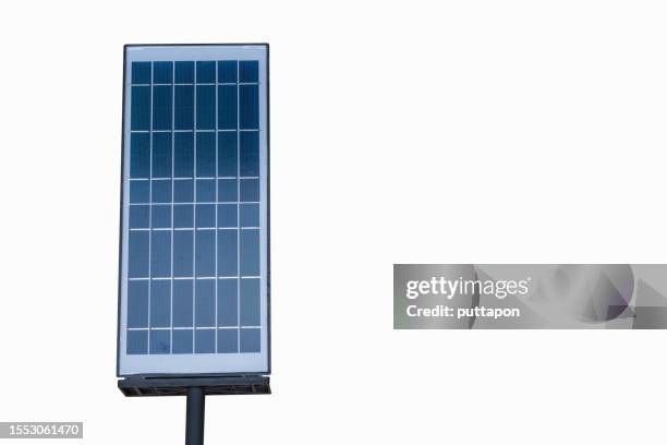 solar panel isolated on white background - solar panel isolated stock pictures, royalty-free photos & images