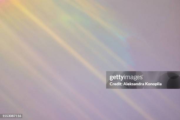 abstract surreal rainbow pink light rays, neon light refraction overlay effect - glass material stock pictures, royalty-free photos & images