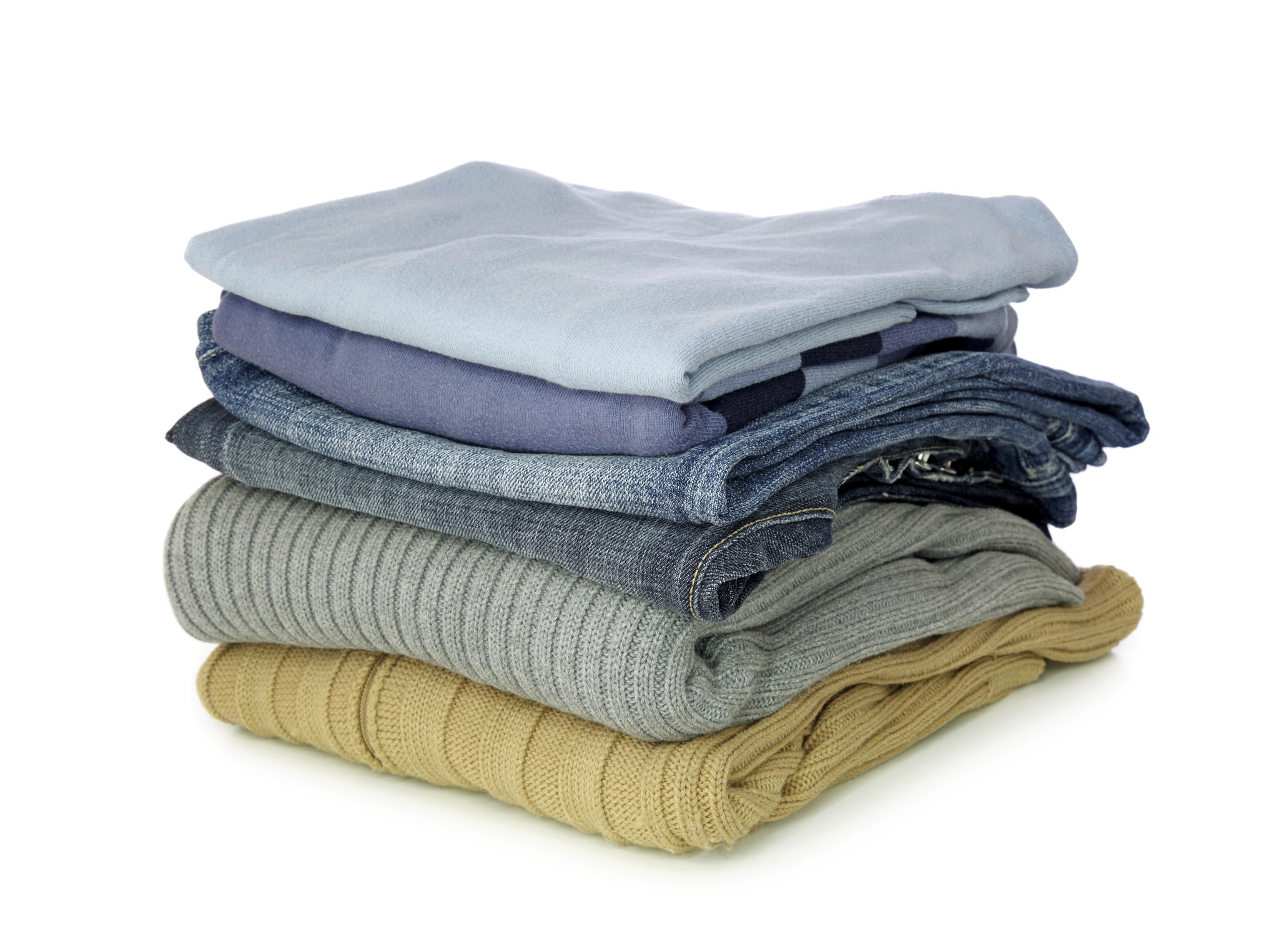 clean folded clothes
