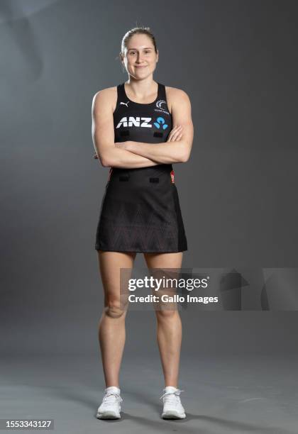 Maddy Gordon during the New Zealand national netball team profile shoot at Southern Sun The Cullinan on July 22, 2023 in Cape Town, South Africa.