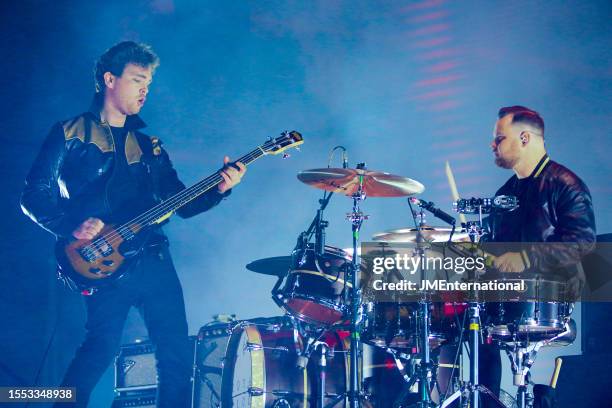 London, England Royal Blood Mike Kerr and Ben Thatcher during The BRIT Awards 2015, The O2 Arena, London, England, on 25 February 2015.