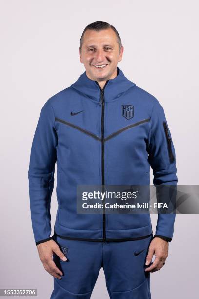 Vlatko Andonovski, Head Coach of USA, poses during the official FIFA Women's World Cup Australia & New Zealand 2023 portrait session on July 17, 2023...