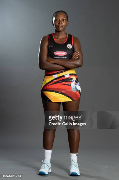 Shadia Nassanga during the Uganda national netball team profile shoot at Southern Sun The Cullinan on July 23, 2023 in Cape Town, South Africa.