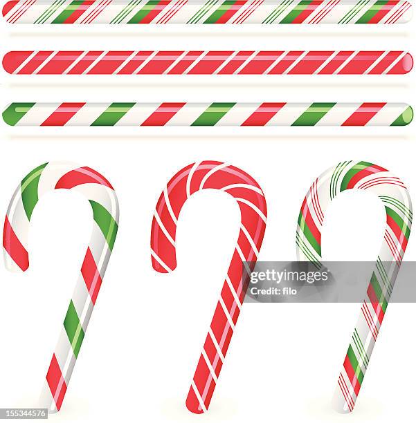 ilustraciones, imágenes clip art, dibujos animados e iconos de stock de candy canes - candy cane