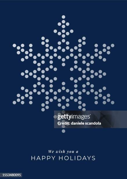 illustrazioni stock, clip art, cartoni animati e icone di tendenza di biglietto di auguri con fiocco di neve. - christmas card