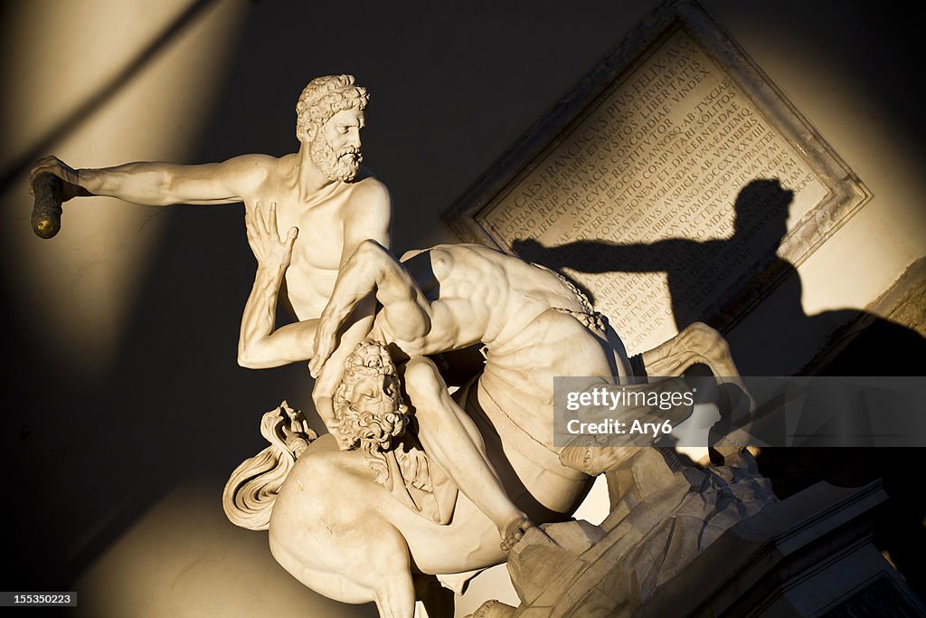 Hercules beating the Centaur Nessus in Florence