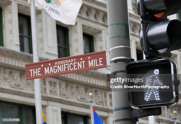 the magnificent mile, chicago - magnificent mile stock pictures, royalty-free photos & images