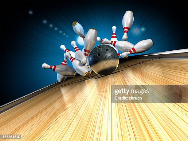 bowling - ten pin bowling foto e immagini stock