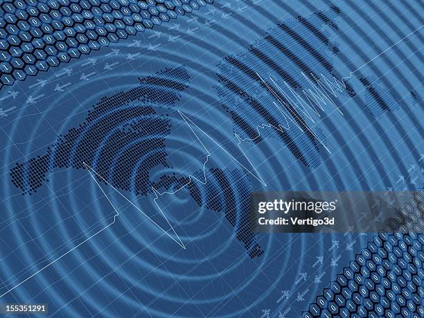 earthquake wave seismic activity - zwaaien activiteit stockfoto's en -beelden