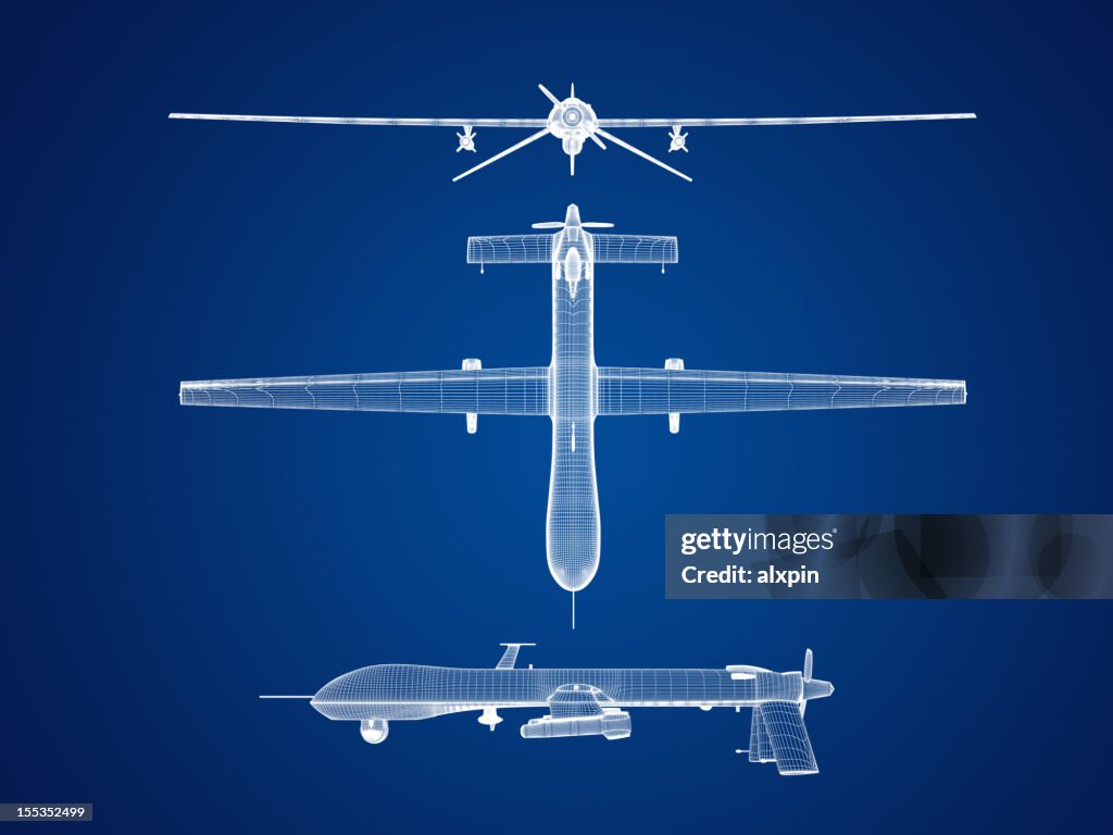 Uas Layout Uas Airplane Blueprint Graphic High-Res Stock Photo - Getty Images