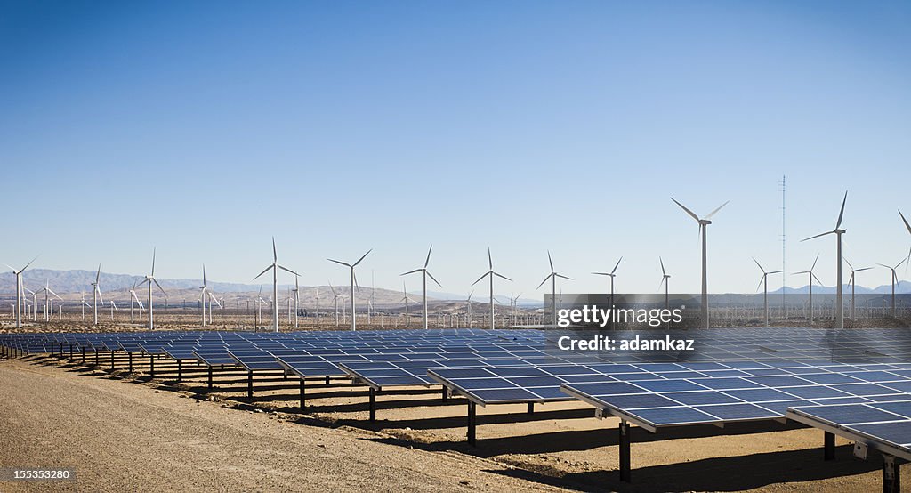 Renewable Energy - Solar and Windmills