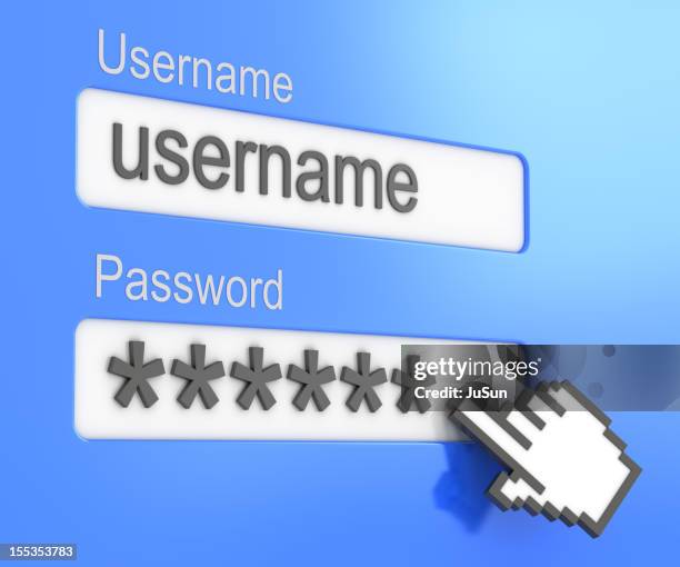 inicio de sesión en el sitio web - tecla enter fotografías e imágenes de stock