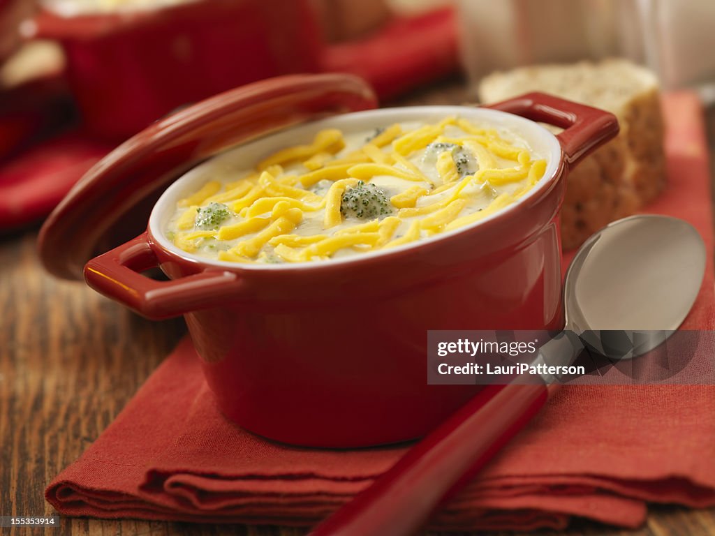 Creamy Broccoli and Cheddar Cheese Soup