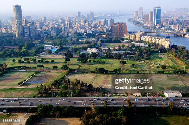 cairo skyline in egypt - cairo skyline stock pictures, royalty-free photos & images